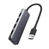 Ugreen USB HUB - 4x USB 3.2 Gen 1 mit Micro USB Stromanschluss grau (CM219 50985)