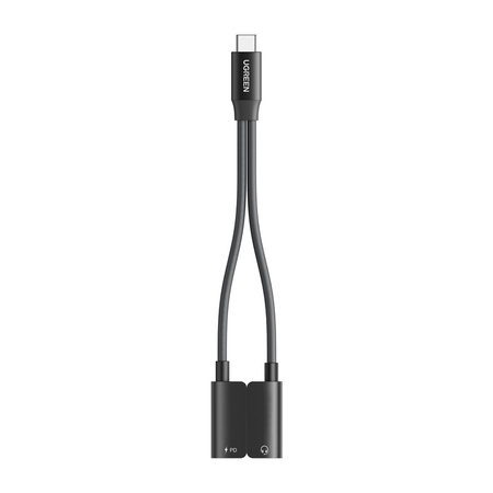Sound card Ugreen CM821, USB-C to 2x USB-C (Black)