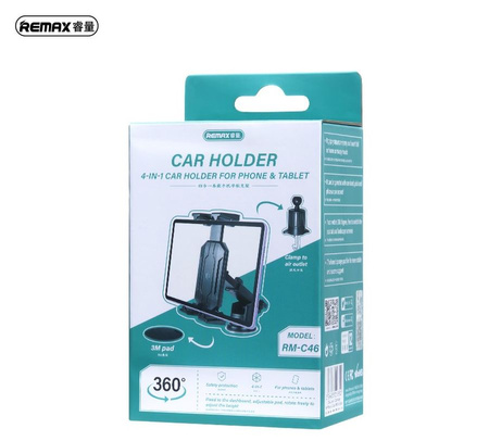 Uchwyt samochodowy REMAX RM-C46 4w1 NA TABLET BLACK