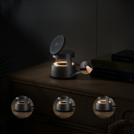 Stacja ładująca 4smarts Aura Sound Qi2   szary