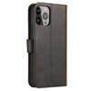 Wallet Case with Stand for iPhone 15 Plus Magnet Case - Black
