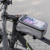 Wodoodporna torba rowerowa z osłoniętym uchwytem na telefon Model01 czarna