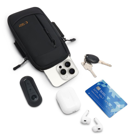 TECH-PROTECT M6 UNIVERSAL SPORT ARMBAND BLACK/ORANGE