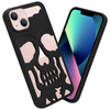 ETUI SKULL IPHONE 14 PRO, MATT BLACK / CZARNY