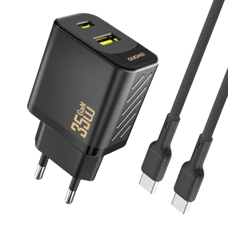 Dudao A27 MaxC 35W Wall Charger + USB-C Cable - Black