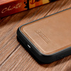 iCarer Leather Oil Wax case covered with natural leather for iPhone 14 (MagSafe compatible) braun (WMI14220717-TN)