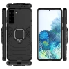 Ring Armor Tough Hybrid Case Cover + Magnethalter für Samsung Galaxy S22+ (S22 Plus) schwarz