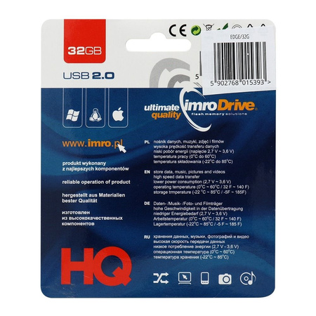 Pamięć Przenośna typu Pendrive Imro Edge 32 GB