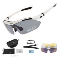 Rockbros 10002 polarizing cycling glasses - white