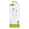 SBS TECABLEMICROC15W USB-A – USB-C-Kabel 1,5 m – Weiß