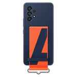 Samsung strap silicone cover case cover for Samsung galaxy a53 5g navy blue (ef-ga536tnegww)