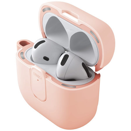 Etui UNIQ Clyde do AirPods 4 Lock Case różowy