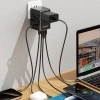 Adapter podróżny Dudao A35Pro 35W EU / UK / AUS / US / JP 3x USB-C 2x USB-A - czarny
