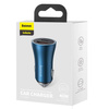 Baseus Golden Contactor Pro Dual Quick Charger Car Charger U+C 40W Blue