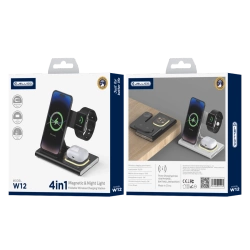 JELLICO 3in1 kabellose Ladegerät W12 15W schwarz