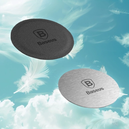 Metalowe nakładki to magnetyczny uchwytów samochodowych samoprzylepne 2x Baseus Magnet iron Suit blaszki srebrne ACDR-A0S