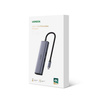 Multifunktionaler HUB 5in1 USB-C - HDMI 1.4 / 3 x USB-A / USB-C PD 100W Ugreen CM511 - grau