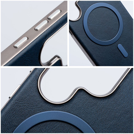 Futerał GENTLEMAN MAG COVER kompatybilny z MagSafe do SAMSUNG S25 PLUS granatowy