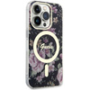Guess GUHMP14LHCFWSK iPhone 14 Pro 6.1" czarny/black hardcase Flower MagSafe