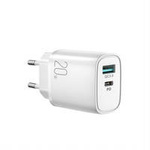 Joyroom fast charger USB-A QC3.0 / USB-C PD white (L-QP2011)