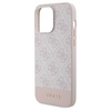 Oryginalne Etui GUESS hard case 4G Stripe Collection GUHCP14LG4GLPI do Iphone 14 Pro różowy