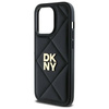Original Handyhülle IPHONE 14 PRO MAX DKNY Quilted Stack Logo (DKHCP14XPQDSLK) schwarz