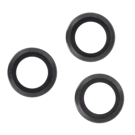 Zestaw szkieł na aparat do iPhone 17 Air czarna ramka