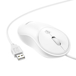 HOCO mysz / myszka komputerowa przewodowa Esteem GM13 biała