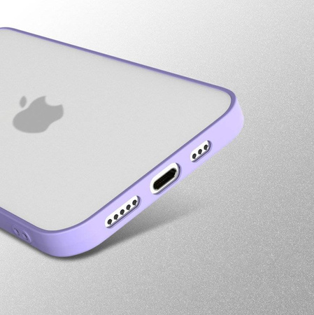 Milky Case silikonowe elastyczne półprzezroczyste etui do iPhone 12 Pro Max niebieski