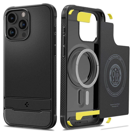 Spigen RUGGED ARMOR MAG MAGSAFE IPHONE 15 PRO MATTE BLACK