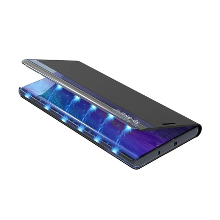 New Sleep View Case with flap and stand for Samsung Galaxy A55 - blue