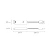 Externer USB-A-Netzwerkadapter der Baseus Lite-Serie – RJ-45 1 Gbit/s (1000 Mbit/s) grau (WKQX000113)