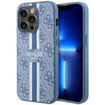 Guess GUHMP14LP4RPSB iPhone 14 Pro 6,1" blau/blaues Hardcase 4G bedruckte Streifen MagSafe