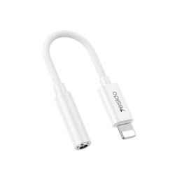 Yesido Adapter YAU44 Audio - Lightning na jack 3,5mm - biały