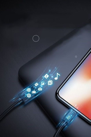 KABEL T-PHOX NETS MICRO USB BLACK 2.4A ; PVC ; 2M