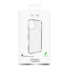 Puro Lite Mag TPU+PC Hülle kompatibel mit MagSafe für iPhone 17 - Transparent mit weißem Ring