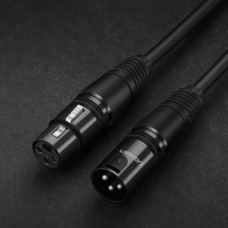 Ugreen przedłużacz kabel audio przewód mikrofonowy do mikrofonu XLR (żeński) - XLR (męski) 10 m (AV130)