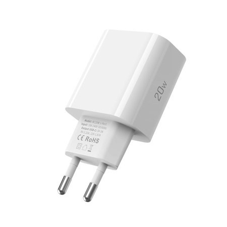 TECH-PROTECT ładowarka sieciowa NC20W USB-C + KABEL USB-C WHITE