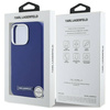 Original Case IPHONE 16 PRO MAX Karl Lagerfeld Hardcase FW Metal Plate MagSafe (KLHMP16XPGMSRPB) blue