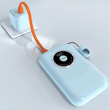 Powerbank Dudao K21 Mini 10000mAh 22.5W USB-A / USB-C - blue