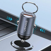 Ładowarka Samochodowa 30W PD USB-C + USB Fas Charge Z Wbudowaym Pierścieniem USAMS C38 CC206CC01 (US-CC206) stalowa