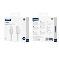 JELLICO kabel IP15 USB-C - USB-C PD 60W 1M Biały