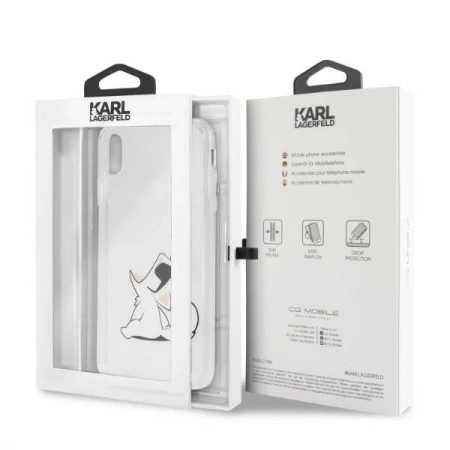 Karl Lagerfeld Choupette Fun Sunglasses - Etui iPhone Xs Max (przezroczysty)