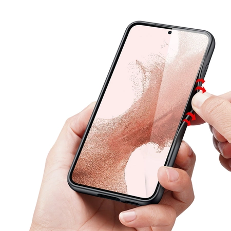 Dux Ducis Fino Hülle Samsung Galaxy S23+ Hülle mit Silikonrahmen schwarz