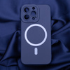 Nakładka Silicon Mag do iPhone 16 6,1&quot; ciemnoniebieska