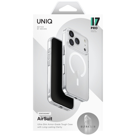 Etui UNIQ Airsuit do iPhone 17 Pro Magclick Charging przeźroczysty