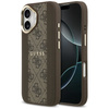 GUESS futerał do IPHONE 17 kompatybilny z MagSafe GUHMP17SPG4SEMCW (PU W/ 4G Stripe) brązowy