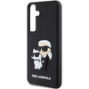 Oryginalne Etui KARL LAGERFELD hardcase 3D Rubber Karl&Choupette KLHCS24M3DRKCNK do Samsung Galaxy S24 Plus czarny