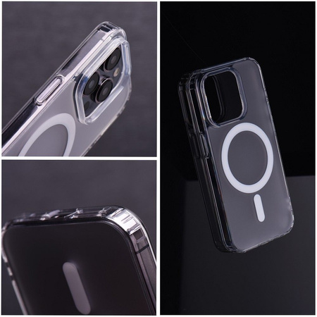 Futerał FROST MAG COVER kompatybilny z MagSafe do IPHONE 12 transparentny