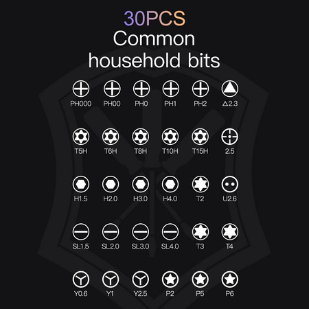 UF-TOOLS - Wkrętak precyzyjny z wymiennymi bitami 32w1